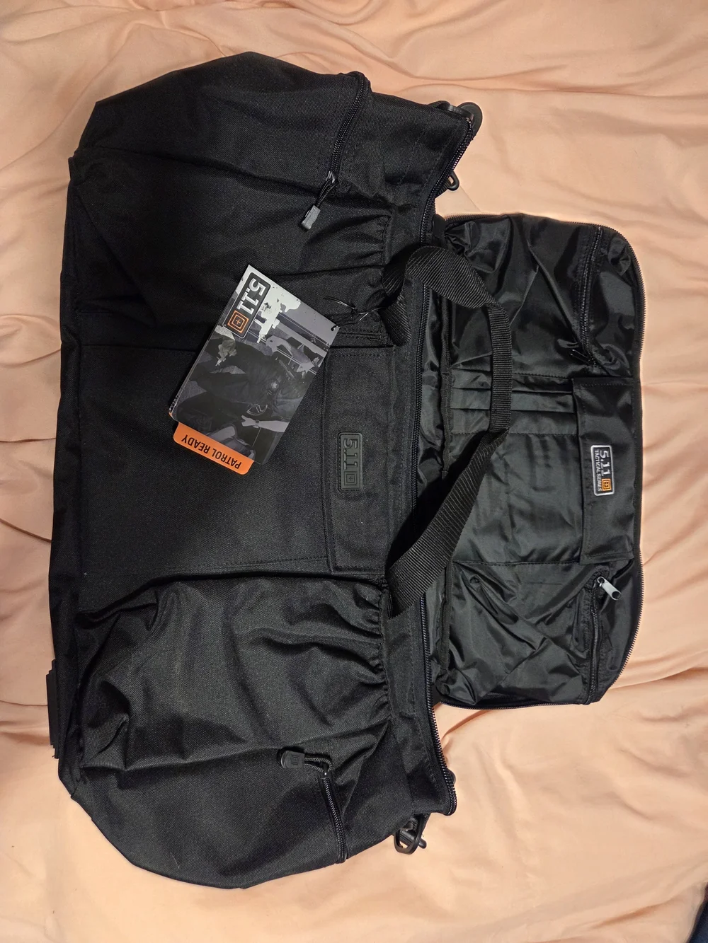 5.11 Tactical Black Duffel Bag with Shoulder Strap
